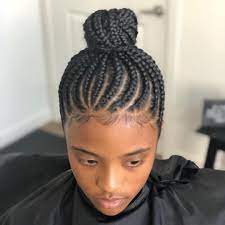 Ps Kids Braids No Hair Added Kidsbraids Braids Cornrows Braidedbun Protectivestyle Cornrows Natural Hair Hair Styles Tree Braids Hairstyles