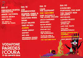 At over 25 editions, paredes de coura festival is one of the oldest and most popular music festivals in portugal. Playlist Vodafone Paredes De Coura 2016 Threshold Magazine