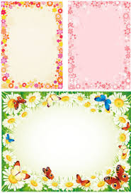 Simple Flower Chart Paper Border Designs Bedowntowndaytona Com