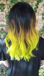 ⬇ click 'show more' to expand ⬇say hello to my new hair! Neon Green Ombre Dyed Hair Color Hairbyalexandrea Hairstyles Gefarbte Haarspitzen Haarfarben Haar Styling
