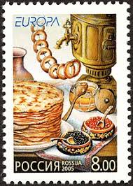 Salads like the russian herring under a fur coat salad are an indispensable part of the zakuski table and might include a simple vinaigrette salad (bинегрет), pickled cucumbers, beets, tomatoes, onions, and cabbage, stuffed eggs, cheese, and bread. Russian Cuisine Wikipedia