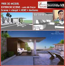 Sketchup Model Villa Exterior 2 Cover Exterior Sketchup Model Sketchup Free