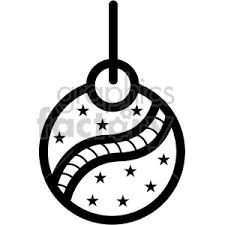 Christmas ornaments black and white clipart. Black White Christmas Ornament Vector Icon Clipart Commercial Use Gif Jpg Png Eps Svg Ai Pdf Icon 407230 Graphics Factory