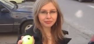 The air force from the ball . Bizarre Trick Unlock Your Car Using Tennis Ball