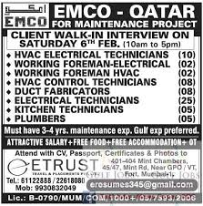 Email formats & phone numbers of emco qatar employees. Emco Qatar Jobs For Maint Project Free Food Accommodation