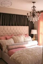 Here, a speckled black and white border keep the pink from feeling too cutesy or overwhelming, and add a lot of visual interest. Stunning Furniture Mesmerizing Pink Brown Bedroom Decorating Ideas 49