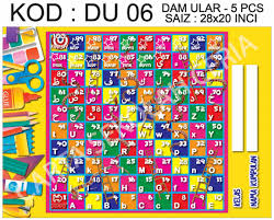 Enjoy the classic snakes & ladders game with your friends. Du06 Pemainan Dam Ular Desktop 5 Pcs