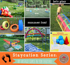 This backyard obstacle course is the simplest thing i have ever put together, but the kids love it and play on it constantly. Staycation Series Build A Diy Obstacle Course In Your Backyard