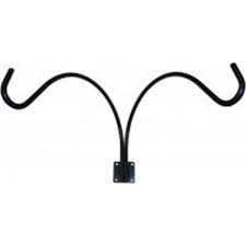 100% satisfaction guaranteed at your. Erva Wmh2 Wall Mount Hanger 12 In Double Arm 44 Black Walmart Canada