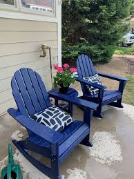 Vineyard Adirondack Rocking Chair Adirondack Rocking Chair Blue Outdoor Furniture Rocking Chair