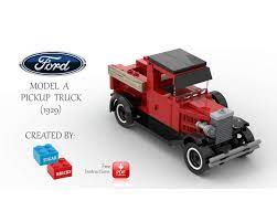 Lego 6695 tanker truck instructions displayed page by page to help you build this amazing lego city set. Lego Moc Vintage Car Ford Model A Pickup Truck 1929 By Sugarbricks Rebrickable Build With Lego