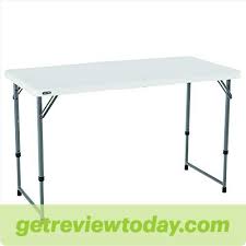 Lifetime 4ft Adjustable Height Folding Table Folding Table Table For Small Space Foldable Dining Table