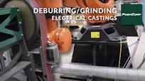 PushCorp Robotic Deburring and Grinding Electrical Castings