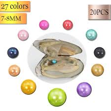 Us 71 1 20 Off 7 8mm Aaa Freshwater Oyster Natural Pink Pearls Pearls Light Golden Loose Akoya Pearls Love Wish Pearl Oyster Great Gift Fr24 In