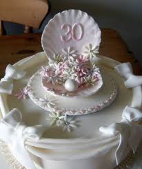 30th Anniversary Cake Pearl Round Wedding Cakes 30th Anniversary Cake 30th Wedding Anniversary Cake Anniversary Cake