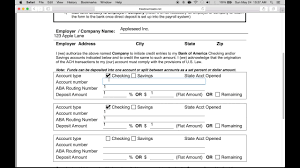 Direct deposit forms save you from the hassle of visiting a bank. Download Bank Of America Direct Deposit Form Pdf Freedownloads Net