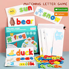 Verb spells, spelling, spelt or spelled. Word Spelling Game English Early Learning Cognitive Word Spelling Practice Fun Cards Puzzle Toys Walmart Canada