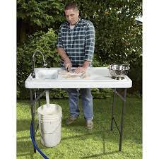 Check spelling or type a new query. Zimtown Folding Portable Fish Table Fish Fillet Hunting Cutting Cleaning Table With Sink Faucet Zimtown