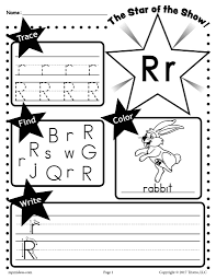 Learn about the solar system for kids with these super cute, solar system coloring pages. Letter R Worksheet Tracing Coloring Writing More Supplyme