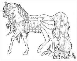 Dress up your princess horse in blues or greens, any color you desire. Printable Horse Coloring Pages For Adults Coloringbay