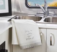 airstream home tea towel pottery barn