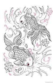 In this video, children will learn how to paint and color the goldfish easy.thanks for watching. Tattoo Coloring Pages Goldfish Coloring4free Coloring4free Com