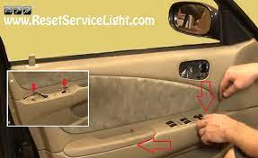 Diy Remove The Door Panel On Toyota Corolla 1998 2002 Reset Service Light Reset Oil Life Maintenance Light Reset