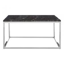 Edward wormley for dunbar chrome, rosewood surround and black laminate round coffee table. Enrich Square Chrome Coffee Table Marble Black Clanbay