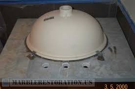 limestone vanity sink attaching and