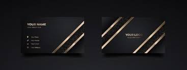 These inspiring business cards were designed by the talented illustrator dan jazzia, and the real sandpaper, these business cards are rough, textured and feature that authentic sand paper colour.}] Modern Luxury Business Card Print Template Design Inspiration From The Abstract Contact Card For Company Two Sided Golden Design Vector Illustration 2059553 Vector Art At Vecteezy