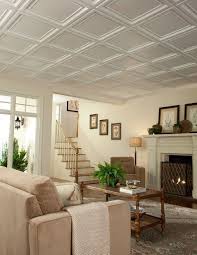 The Existing Suspended Ceiling In This Space Was Easily Updated With 2 X 2 Homestyle Single Rai Coffered Ceiling Plastic Ceiling Panels Ceiling Installation