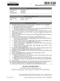 Download soal pas/uas bahasa indonesia kelas 7 smp/mts semester 1 (ganjil/gasal) beserta kunci jawaban kurikulum 2013 (k13) revisi 2018 tahun ajaran 2020/2021. Soal Un 2018 Ipa Paket A1 Www M4th Lab Net