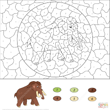 You could also print the image while using the print button above the image. Mammoth Color By Number Super Coloring Coloring Pages Printable Coloring Pages Free Coloring Pages