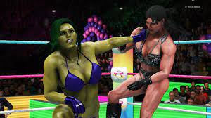 WWE 2K20 - Chyna vs. She-Hulk - Royal Girl Fights - YouTube