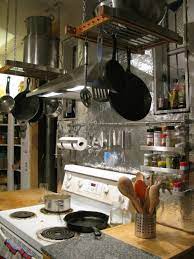 Hanging a pot rack from the ceiling helps alleviate storage problems by giving you more space. 5 Hanging Pot Racks To Keep Pots Pans Within Reach Ikea Hackers