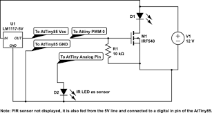 Many modern motion detectors, on the other hand, have an electronic switch for switching the load. Led As Light Sensor Not Properly Working In Circuit Electrical Engineering Stack Exchange