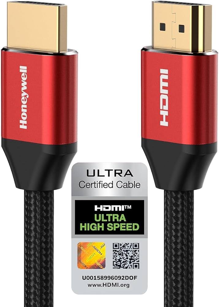 Honeywell HDMI Cable 2.1 with Ethernet, 8k@60Hz, 4k@120Hz product image