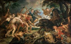 Atalante/atalanta lebt nach der mythologie eine generation vor helene/helena. Kunsthistorisches Museum Jagd Des Meleager Und Der Atalante