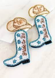 Bride To Be Earrings Turquoise And Tequila