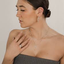 Jasmine silver necklace