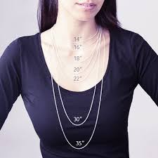 choose the optimal chain length for your necklace my name