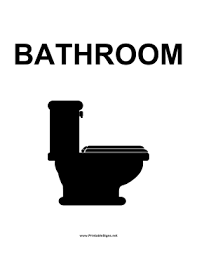 Lovely designs and high quality printing all for free. Printable Toilet Bathroom Sign