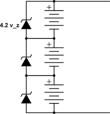 If the battery is being charged up, it adds it up. Li Ion Balancing With Zener Diodes Electrical Engineering Stack Exchange