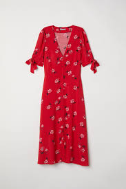 Knee Length Dress Red Floral Sale H M Us Knee Length Dress Fashion Dresses