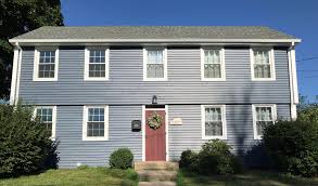 Blue in a triple 3: Before After Historic Home Finds Answers In Innovation Certainteed