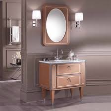 Deciding upon a sink vanity is more fun; Mia Italia Petit 03 36 Inch Unique Bathroom Vanity Color Red Brown