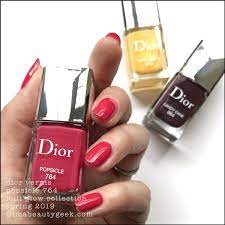 Dior Lolli Glow Vernis Swatches Spring 2019 Dior Nail Polish Lollies Red Nails