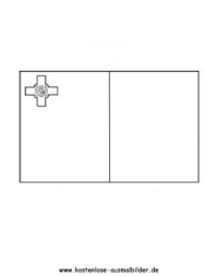 Ausmalbild Flagge Malta Malta Flagge Malta Flaggen Zum Ausmalen