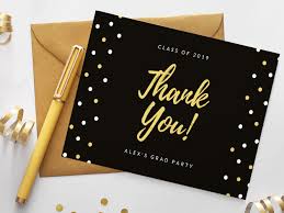 Thank you word overlay photoshop template instant download. 8 Free Printable Graduation Thank You Cards