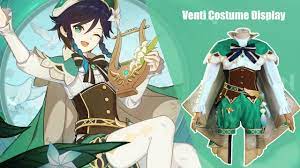 Genshin Impact Venti Cosplay Costume Display Cosplay Costumes Genshin Impact Venti Cosplay